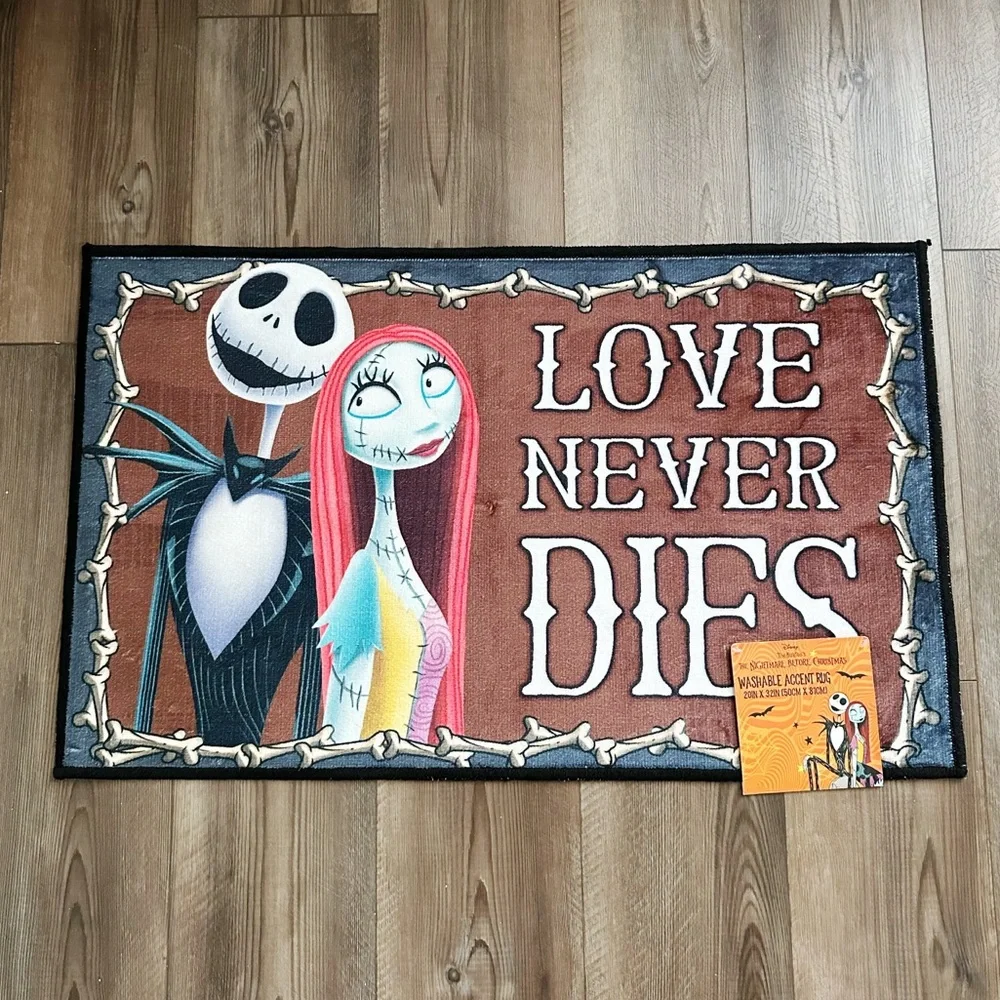 NEW Jack and Sally Love Never Dies Accent Rug